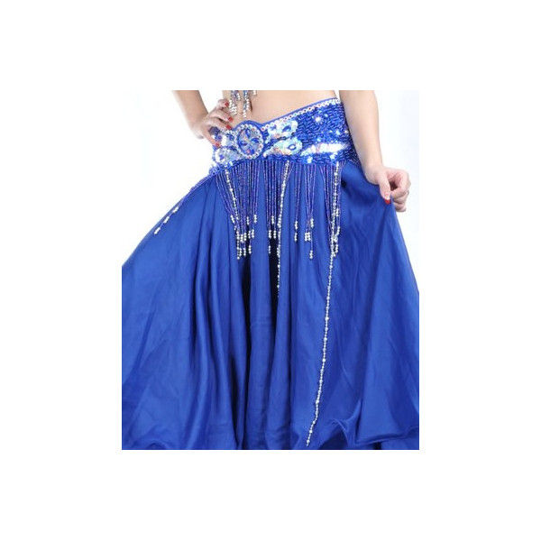 Ceinture de danse orientale Belly dance Bleu Royal 300 pieces Bazar