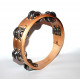 Tambourin en bois 20cm - 2 rangs de cymbalettes