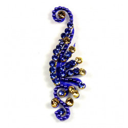 Bindi indien de luxe bleu roy