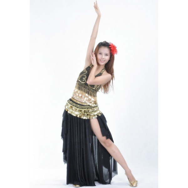 Ceinture ou foulard de danse orientale noire - Accessoires