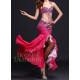 Tenue de scène de danse orientale compléte couleur fuschia