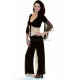 Tenue de cours de danse orientale voilée noir