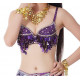 Soutien gorge de danse orientale violet