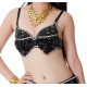 Soutien gorge de danse orientale couleur noire