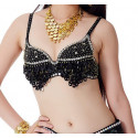 Soutien gorge de danse orientale couleur noire