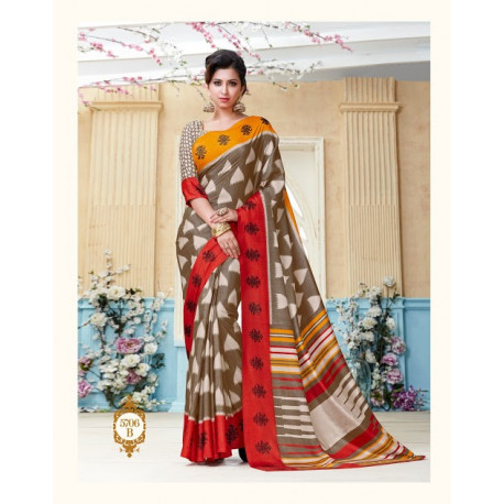 Sari indien de danse Bollywood tricolore