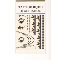 Planche de tatouages or argent Elfe