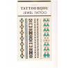 Planche de tatouages or argent Bracelet