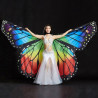 Ailes d'isis ouvertes papillon couleur rainbow