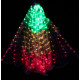 Ailes d'isis de danse orientale lumineuses vert jaune rouge