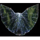 Ailes d'isis de danse orientale lumineuses blanches