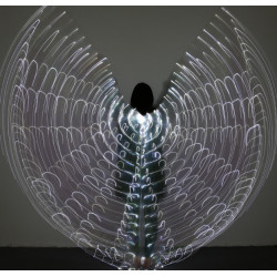Ailes d'isis de danse orientale lumineuses blanches