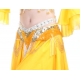 Ceinture de danse orientale perlée couleur or