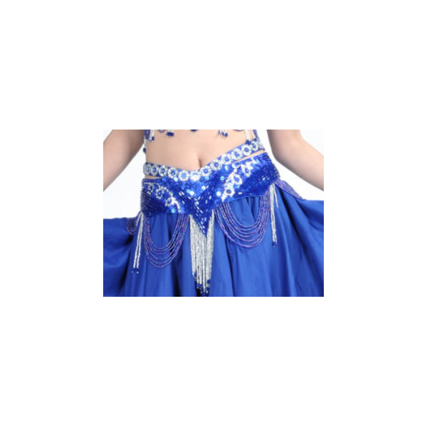 Ceinture de danse orientale Belly dance Bleu Royal 300 pieces Bazar
