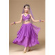 Costume de danse orientale enfant violet top jupe