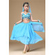 Costume de danse orientale enfant bleu clair top jupe
