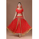 Costume de danse indienne adulte 2 pièces rouge et doré