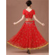 Costume de danse indienne adulte 2 pièces rouge et doré