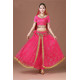 Costume de danse indienne adulte 2 pièces fuschia et doré