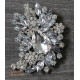 Broche strass femme perle de strass