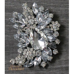 Broche strass femme perle de strass