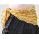 Foulard pailleté de danse orientale doré