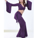 Tenue d'entraînement de danse orientale violette