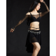 Tenue de cours de danse orientale noire et strass