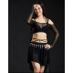 Tenue de cours de danse orientale noire et strass