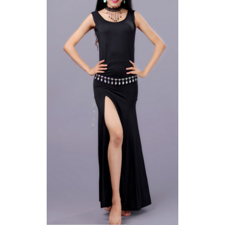 Robe de danse orientale noire