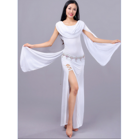 Robe de danse orientale blanche femme