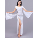 Robe de danse orientale blanche femme