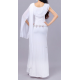 Robe de danse orientale blanche femme