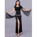 Robe de danse orientale noire femme
