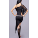 Robe de de danse orientale asymétrique noire