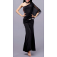 Robe de danse orientale longue femme noire