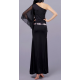 Robe de danse orientale longue femme noire