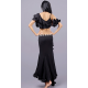 Tenue de danse orientale femme noire 3 pièces