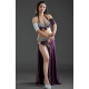 Costume de danse orientale femme strass et paillettes