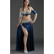 Costume de danse orientale femme strass et paillettes