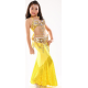 Costume de danse orientale enfant set perlé + jupe sirène