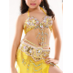 Costume de danse orientale enfant set perlé + jupe sirène