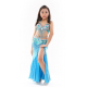 Costume de danse orientale enfant set perlé + jupe sirène