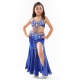 Costume de danse orientale enfant set perlé + jupe sirène