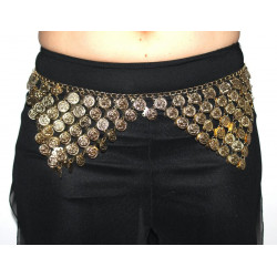 Ceinture de danse orientale égyptienne motif triangulaire