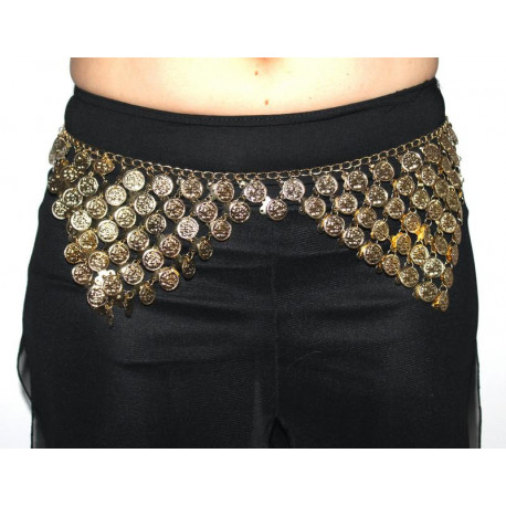 Ceinture de danse orientale égyptienne motif triangulaire