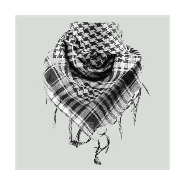 Foulard keffieh palestinien shemagh noir et blanc, rouge et blanc