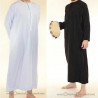 Djellaba homme col plat brodé