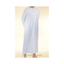 Djellaba homme col plat brodé