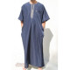Djelaba homme à manches courtes brodé